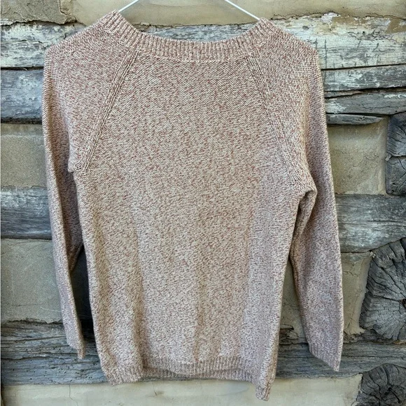 Talbots Women’s Tan and Rust Mottled Color Cotton Cable Knit Sweater XS NWT - Picture 7 of 7